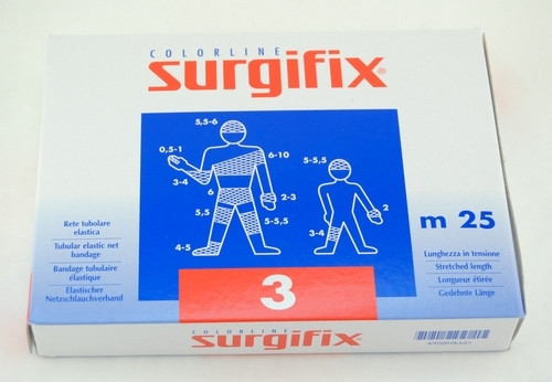 Surgifix 00190246 Elastic Net Bandage 25m/roll Size 3 Elbow