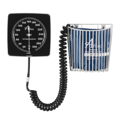 Amico AM-DB-LF2118 Wall-mount Aneroid Sphygmomanometer with Basket and Adult Cuff Amico AM-DB-LF2118 Wall-mount Aneroid Sphygmomanometer with Basket and Adult Cuff