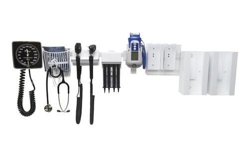 Amico DS-UF2-CHFH-DAO Fairfield Rail-Mounted Diagnostic Station with Ophthalmoscope, Otoscope, Specula Dispenser, Aneroid, Oral Thermometer Amico DS-UF2-CHFH-DAO Fairfield Rail-Mounted Diagnostic Station with Ophthalmoscope, Otoscope, Specula Dispenser, Aneroid, Oral Thermometer