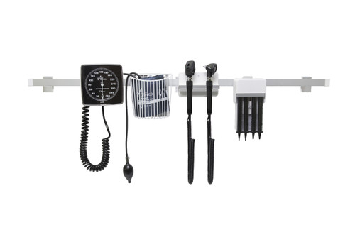 Amico DS-UF2-CHFH-DAX Fairfield Rail-Mounted Diagnostic Station with Ophthalmoscope, Otoscope, Specula Dispenser, Aneroid Amico DS-UF2-CHFH-DAX Fairfield Rail-Mounted Diagnostic Station with Ophthalmoscope, Otoscope, Specula Dispenser, Aneroid
