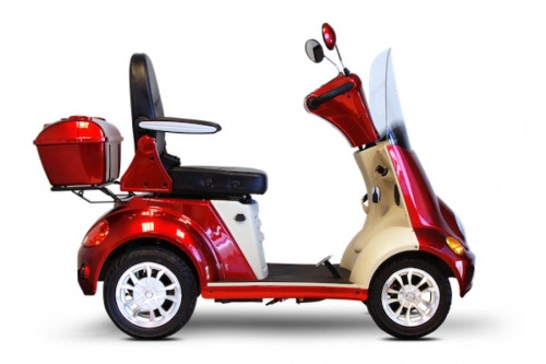 eWheels 4 Wheelsscooter -500lb. Wt. Stereo, Digital 60 Volt Scooter - Red - FREE SHIPPING