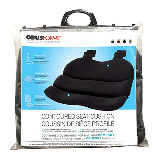 ObusForme® ST-NVY-CA Contoured Seat Cushion encourages pelvic alignment (ObusForme ST-NVY-CA)