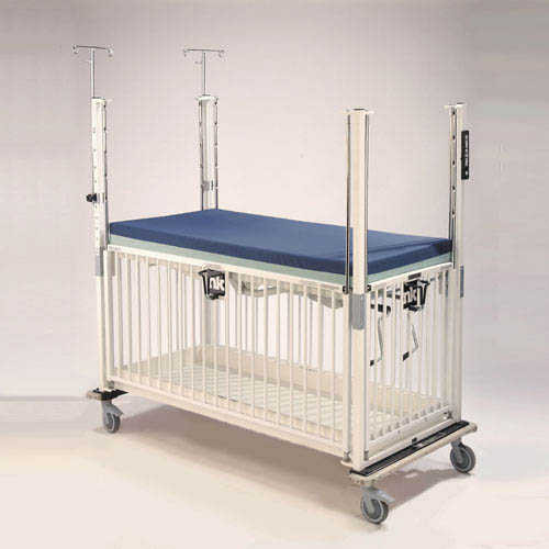 Novum E2081CLT Crib, Child ICU, 4 Side Release, Flat Pan Trend, 30 x 60, Epoxy (Novum E2081CLT)