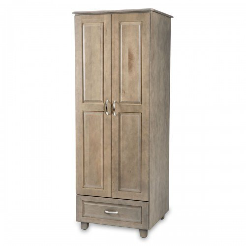 Novum LEX-W24D LEXINGTON SERIES Wardrobe, 2 Doors/1 Drawer, 24" Interior, 27.5"W X 25"D X 72"H Novum LEX-W24D LEXINGTON SERIES Wardrobe, 2 Doors/1 Drawer, 24" Interior, 27.5"W X 25"D X 72"H