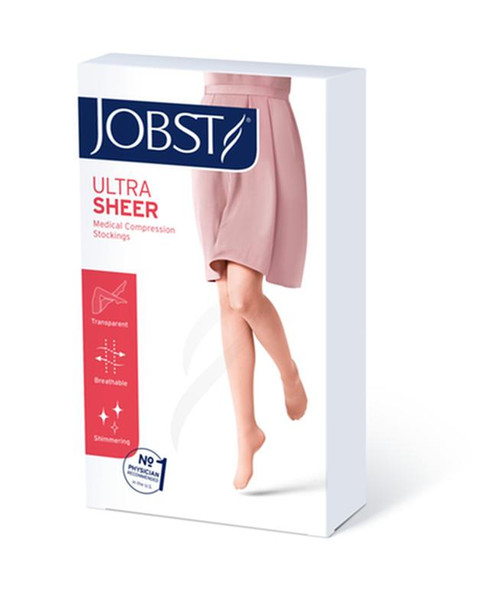 BSN 7768201 JOBST SOFTFIT ULTRASHEER KNEE HIGH CLOSED TOE, SIZE M, 15-20MMHG, NATURAL PR/1