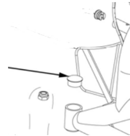 AMG A01-454 CAP FOR FRONT 1 Inch TUBING BLACK 1PR (AMG A01-454)