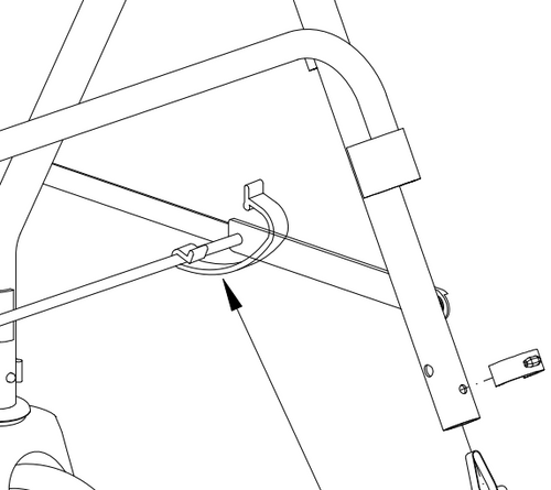 AMG A01-480 FOLDING LOCK CLIP(RED)for ROLLA. 1EA (AMG A01-480)