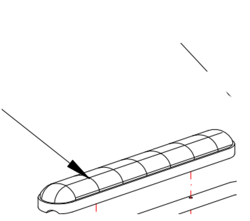 AMG A02-463 DESK ARM PAD BLACK VINYL 1PR (AMG A02-463)