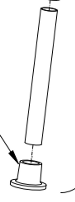 AMG A04-401 RUBBER TIP BLUE FOR 770-525 4EA/BX (AMG A04-401)