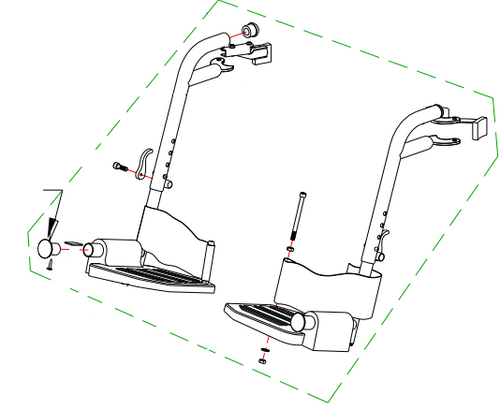 AMG B02-344 RUBBER FOOTPLATE PLUG W/SCREW 1EA (AMG B02-344)