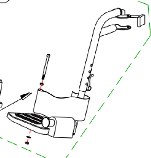 AMG B02-491 HEEL LOOP W/HARDWARE 1EA (AMG B02-491)