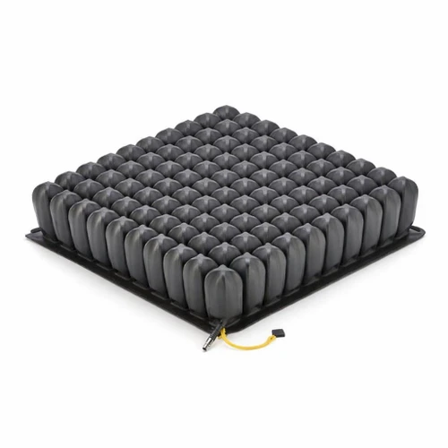ROHO 1R910C High Profile Dry Floatation Wheelchair Cushion — Single Compartment (used) — Three‑quarter hero (new, boxed look)