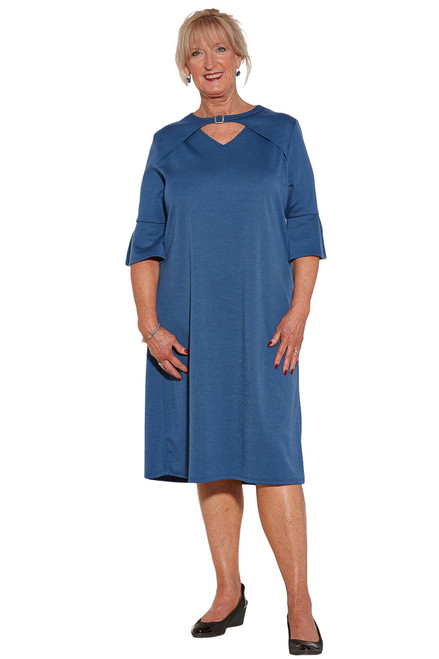 Ovidis 2-4101-87-3 Fashionable Dress - Blue , Rosie , Adaptive Clothing , M