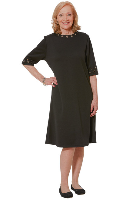 Ovidis 2-4401-90-4 Fashionable Dress - Black , Rory , Adaptive Clothing , 2XL