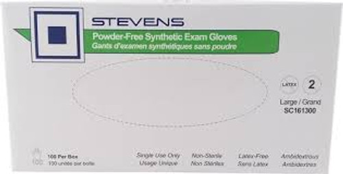 Stevens SC161300 SYNTHETIC EXAM GLOVE VINYL POWDER-FREE, Large Stevens SC161300 SYNTHETIC EXAM GLOVE VINYL POWDER-FREE, Large