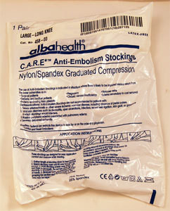 STOCKING ANTI-EMBOLISM KNEE LARGE LONG NYLON (458-03)