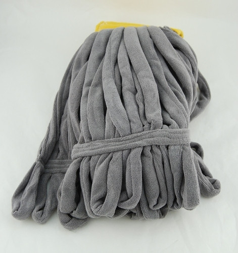 MOP MICROFIBER TUBE 33in GREY w/YLW HEADBAND 894-TWC85