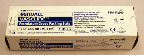 DRESSING PETROLATUM GAUZE 0.5x72in && STER TB FOIL OVERWRAPPED BX/12 102-8884421600