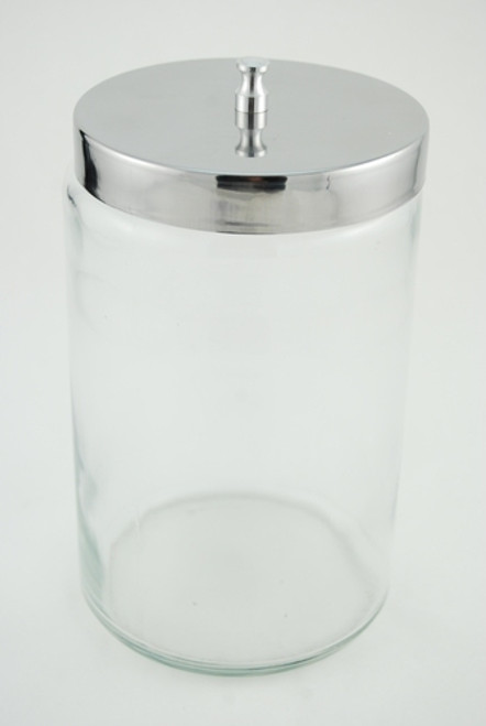 JAR SUNDRY GLASS w/o LABEL 7x4.25in w/COVER 139-3458 JAR SUNDRY GLASS w/o LABEL 7x4.25in w/COVER 139-3458