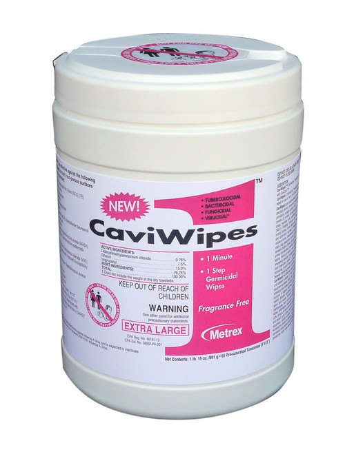 Metrex 11-5100 CAVIWIPES SURFACE DISINFECTANT WIPES, REGULAR SIZE TUB/160 Metrex 11-5100 CAVIWIPES SURFACE DISINFECTANT WIPES, REGULAR SIZE TUB/160
