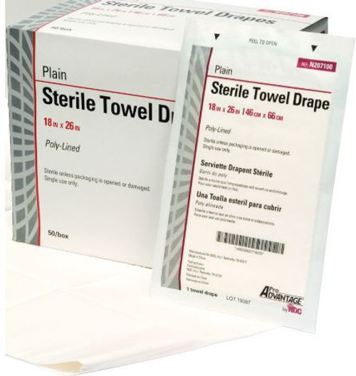 DRAPE DISP NON-FENESTRATED STERILE 18 x 26in WHITE PRO ADV BX/50 002-N207100 DRAPE DISP NON-FENESTRATED STERILE 18 x 26in WHITE PRO ADV BX/50 002-N207100