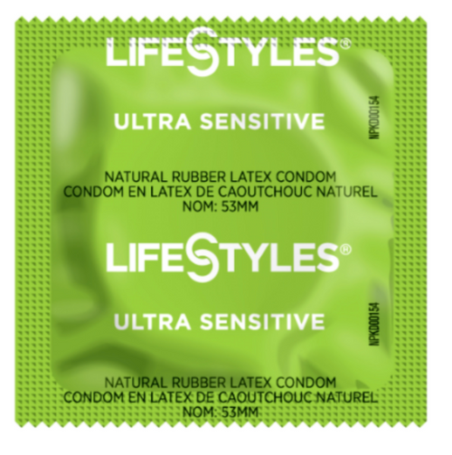 LIFESTYLES CONDOM LUBRICATED ULTRA-SENSATIVE BX/144