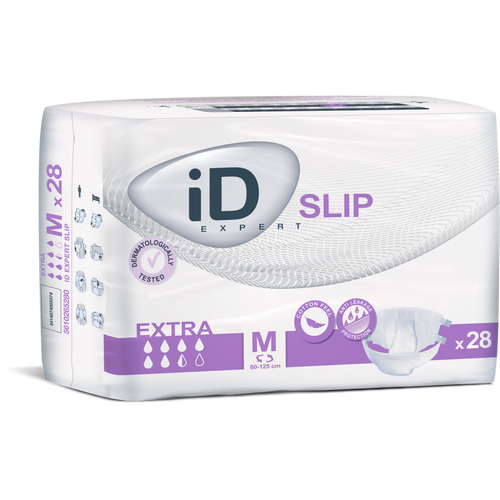 ID 5610360280 ID SLIP PLUS LARGE, (45"-61"), 2350ML ABSORBENCY, CS/4 (28/PKG) ID 5610360280 ID SLIP PLUS LARGE, (45"-61"), 2350ML ABSORBENCY, CS/4 (28/PKG)