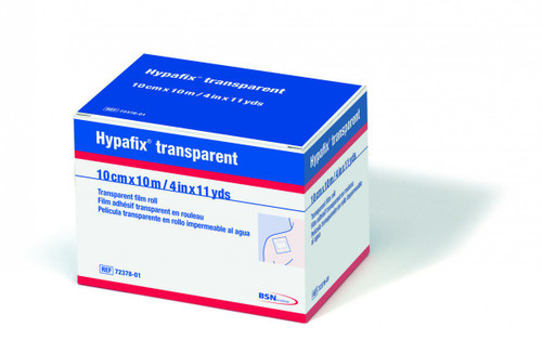 BSN-7237801 HYPAFIX Transparent Film Dressing LF 10 cm x 10 m or 4" wide, BX 1 Roll