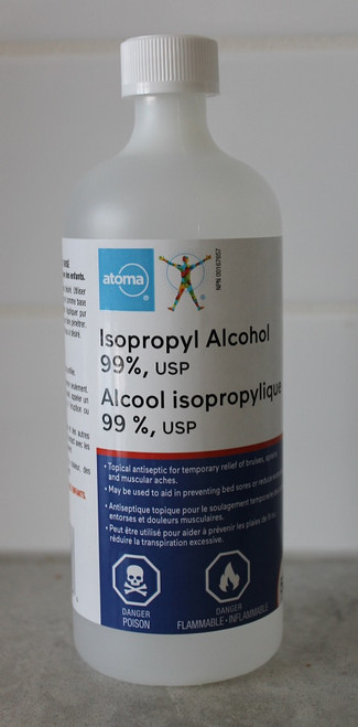 Atoma 77774710198 Isopropyl Alcohol 99% USP 500ml, Each Atoma 77774710198 Isopropyl Alcohol 99% USP 500ml, Each