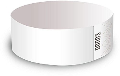 Medline - MDL MDS2101M - CS/1000 TAMPER RESISTANT ADHESIVE CLOSURE ID BANDS, 1IN X 10IN, WHITE