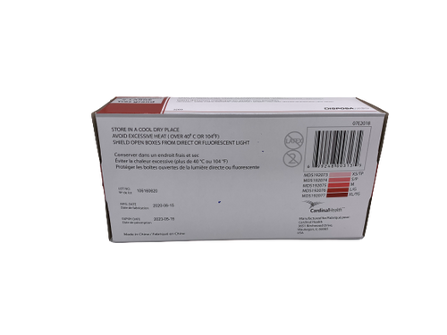 Cardinal Health MDS192077 DISPOSAMED VINYL POWDER-FREE MEDICAL EXAMINATION GLOVES, X-LARGE, 90/box, box