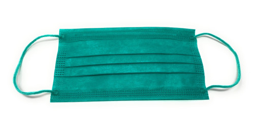 GO COLORS! CP4-005 Vivid Colored Masks, Earloop, 4 Layer,  Green,  50 pcs