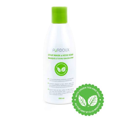 Purdoux 718207522507 CPAP Soap Green Tea & Mint, 250ml Bottle