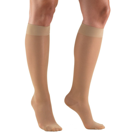 LADIES' SHEER LITES 15-20mmHg Knee-high, light-beige S-M-L-XL (1773LB)