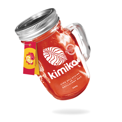 BELMONDA BEAUTY ACADEMY 50015 KIMIKA PROFESSIONAL DEPILATORY WAX, RAPSBERRY-LEMONADE, 500g, Each