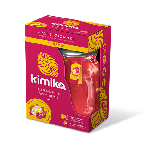 BELMONDA BEAUTY ACADEMY 50000 KIMIKA WAX KIT, Raspberry - Lemonade, 300g, Each