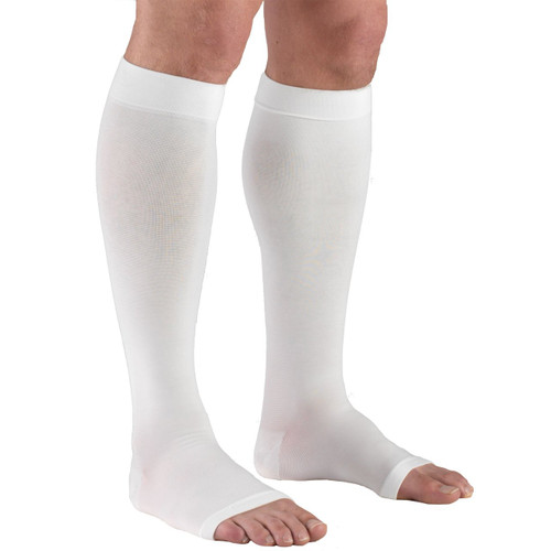 TRUFORM 0865WH Compression 20-30 mmHg Below-knee, Open-toe, white S-M-L-XL (0865WH) TRUFORM 0865WH Compression 20-30 mmHg Below-knee, Open-toe, white S-M-L-XL (0865WH)