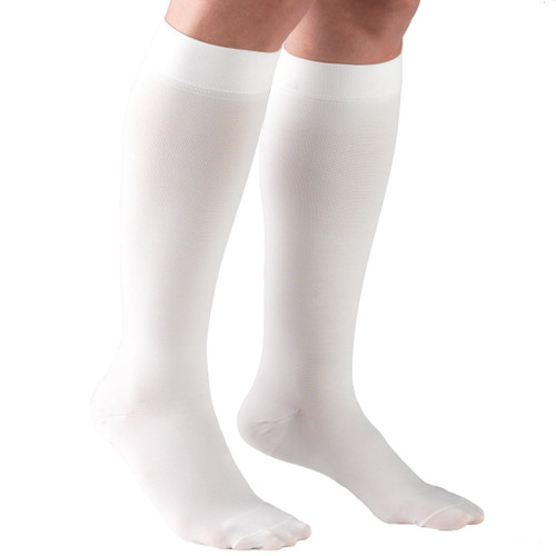 TRUFORM 8865WH Compression Socks 20-30 mmHg Below-knee, Closed-toe, white S-M-L-XL (8865WH)