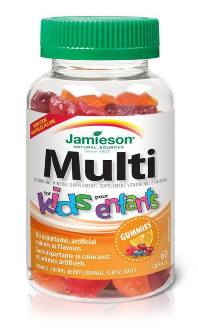 Jamieson Mutli Multivitamin KIDS IRON-FREE GUMMIES, 60 GUMMY