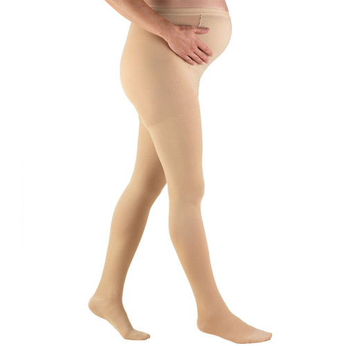 TRUFORM 1757BG Compression 20-30 mmHg Maternity Pantyhose, Closed-toe, beige S-M-T-XT (1757BG)