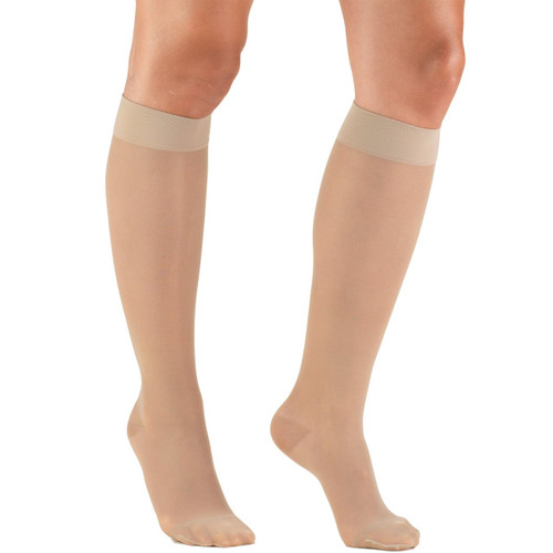 LADIES' SHEER LITES 15-20mmHg Knee-high, nude S-M-L-XL (1773ND)