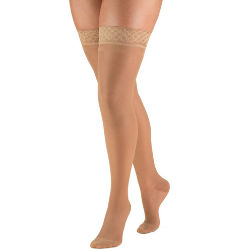 LADIES' SHEER LITES 15-20mmHg Thigh-high, warm-beige S-M-L-XL (1774BG)
