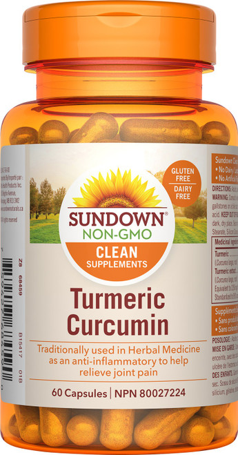 Sundown Naturals 800902 TURMERIC CURCUMIN, 450MG, 60 CAPSULES