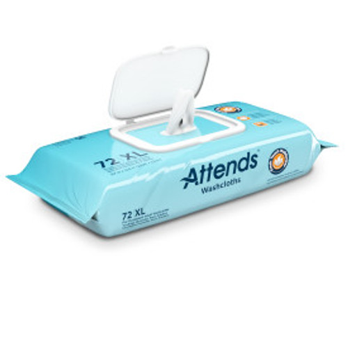 Attends - ATT WCCP1000 - 31388 - Attends Washcloths Scented, 8.7" x 12.6" - 12 packs of 72