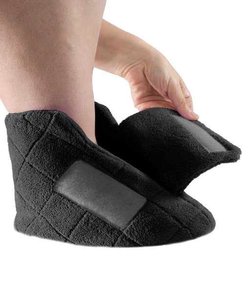 Silverts SV10390 Womens Extra Wide Swollen Feet Slippers Black, Size=L, SV10390-SV2-L Silverts SV10390 Womens Extra Wide Swollen Feet Slippers Black, Size=L, SV10390-SV2-L