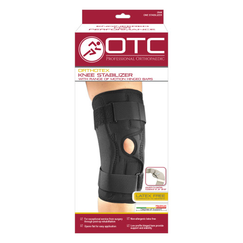 OTC 2549 ORTHOTEX- Knee Stabilizer Wrap w/ROM Hinged Bars