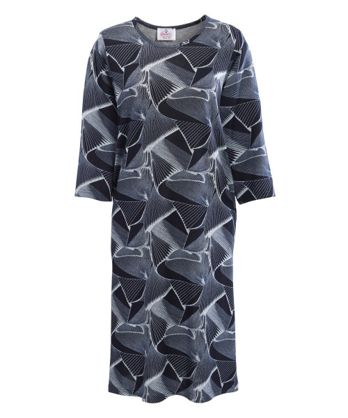 Silverts SV21040 Attractive Adaptive Wheelchair Dress Navy Print, Size=S, SV21040-SV1289-S