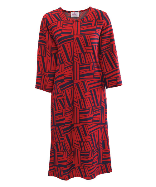 Silverts SV21040 Attractive Adaptive Wheelchair Dress Red/Navy, Size=M, SV21040-SV437-M