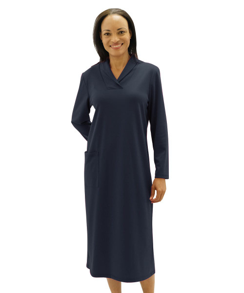 Silverts SV21060 Wheelchair Adaptive Dress For Women -  Ladies Winter Weight Adaptive Apparel Dress Navy, Size=S, SV21060-SV3-S Silverts SV21060 Wheelchair Adaptive Dress For Women -  Ladies Winter Weight Adaptive Apparel Dress Navy, Size=S, SV21060-SV3-S