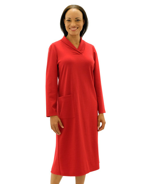 Silverts SV21060 Wheelchair Adaptive Dress For Women -  Ladies Winter Weight Adaptive Apparel Dress Red, Size=L, SV21060-SV31-L Silverts SV21060 Wheelchair Adaptive Dress For Women -  Ladies Winter Weight Adaptive Apparel Dress Red, Size=L, SV21060-SV31-L